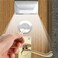 MIAOERJING Keyhole Light Lamp Battery Operated PIR Infrared IR Wireless Auto Sensor Motion Detector Door Keyhole with 4 LED Bulbs Light Lamp Tap Lights LED Night Light for Key HoleDoor Lock Silver