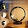 Runyangshi Forest Style Natural Citrine Night Light Healing Crystal USB Port 3 Colours Dimming Mode Lamp Suitable Night Lamp for Bedroom Home Decor Gift
