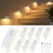 WILLED Rechargeable Night Lights Warm White Motion Sensor Night Lights Wireless Stair Lights Indoor for Stairway Hallway Kitchen Closet Cabinet Bedroom Kids Room8Pack