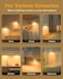 WILLED Rechargeable Night Lights Warm White Motion Sensor Night Lights Wireless Stair Lights Indoor for Stairway Hallway Kitchen Closet Cabinet Bedroom Kids Room8Pack