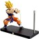 CBKSUHBADE Super Saiyan Night Light LED Wave Effect Magnetic Display Stand Blue