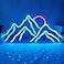 GMMLLG Dimmable Mountain Neon LED Light Sign 1698 Sunrise Sunset for Bedroom Living Room Hotel Wall Decor Christmas Gift Ice BlueRed