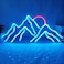 GMMLLG Dimmable Mountain Neon LED Light Sign 1698 Sunrise Sunset for Bedroom Living Room Hotel Wall Decor Christmas Gift Ice BlueRed