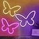 BRIGHTDECK 3 Pcs Butterfly Neon Signs Neon Light for Bedroom USB or 3AA Battery Powered LED Wall Dcor for Valentines Day Birthday Gift Wedding Party Home Decor Pink Purple Warm white