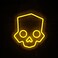 Tiabuy Skull Neon Sign Hero Diver Neon Lights for Game Room Decor Man Cave Yellow Skeleton Skull Led Neon Light Bar Decor Perfect for Halloween PartyLED Lights with Dimmable Switch 11 12 INCH