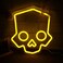 Tiabuy Skull Neon Sign Hero Diver Neon Lights for Game Room Decor Man Cave Yellow Skeleton Skull Led Neon Light Bar Decor Perfect for Halloween PartyLED Lights with Dimmable Switch 11 12 INCH