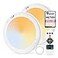Combuh Rechargeable Motion Sensor Ceiling Light with Remote Wireless 85 Days Battery Powered Shower Lamp Magnetic Dimming Timing Stick on Cordless Lighting for Closet Pantry without Electricity 2Pack