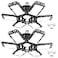 Luyata 2 Pack LED Garage Lights 200W Deformable 20000LM Close to Ceiling Light Fixtures 6500K Ultra Bright LED Shop Light with 6 Adjustable Panels for Work Shop Warehouse Attic