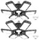 Luyata 2 Pack LED Garage Lights 200W Deformable 20000LM Close to Ceiling Light Fixtures 6500K Ultra Bright LED Shop Light with 6 Adjustable Panels for Work Shop Warehouse Attic