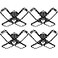Tudoccy LED Garage Light 4 Pack 120W Ultra Bright LED Shop Light with 4 Adjustable Panels 18000LM E26E27 Base Deformable Ceiling Fixtures for Garage Workshop Attic Basement Barn Black4 Pack