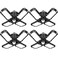 Tudoccy LED Garage Light 4 Pack 120W Ultra Bright LED Shop Light with 4 Adjustable Panels 18000LM E26E27 Base Deformable Ceiling Fixtures for Garage Workshop Attic Basement Barn Black4 Pack