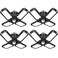 Tudoccy LED Garage Light 4 Pack 120W Ultra Bright LED Shop Light with 4 Adjustable Panels 18000LM E26E27 Base Deformable Ceiling Fixtures for Garage Workshop Attic Basement Barn Black4 Pack