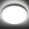 SunRider LED Flush Mount Ceiling Light Fixture 5000K Daylight White 2400LM 12 Inch 24W White Round Flat Bedroom Lights 240W Equiv NonDimmable
