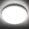 SunRider LED Flush Mount Ceiling Light Fixture 5000K Daylight White 2400LM 12 Inch 24W White Round Flat Bedroom Lights 240W Equiv NonDimmable