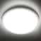 SunRider LED Flush Mount Ceiling Light Fixture 5000K Daylight White 2400LM 12 Inch 24W White Round Flat Bedroom Lights 240W Equiv NonDimmable