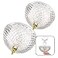 Evelots ClipOn Light Shade for Ceiling Bulb or Lamp 2 Pack Antique Diamond Cut Acrylic Easy Install Decorative Lamp Lighting Cover
