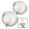 Evelots ClipOn Light Shade for Ceiling Bulb or Lamp 2 Pack Antique Diamond Cut Acrylic Easy Install Decorative Lamp Lighting Cover