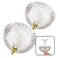 Evelots ClipOn Light Shade for Ceiling Bulb or Lamp 2 Pack Antique Diamond Cut Acrylic Easy Install Decorative Lamp Lighting Cover