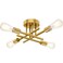 TOBUSA Gold Semi Flush Mount Ceiling Light Fixture 4Light Modern Industrial Sputnik Chandelier Light Fixture Flush Mount Ceiling Lamp for Kitchen Bedroom Living Room Dining Room Closet E26 Bulb Socket