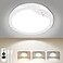 Lakumu 9 Rechargeable Motion Sensor Ceiling Light with Remote Wireless LED Ceiling Light Battery Operated No Wiring Battery Powered Ceiling Lights for Closet Shower Stairs Pantry Hallway 3CCT