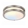 hykolity 10 inch Flush Mount LED Ceiling Light Fixture 17W 1100lm 2700K3000K3500K4000K5000K Adjustable Ceiling Lights Brushed Nickel Saturn Dimmable Lighting for Hallway Bathroom or Kitchen