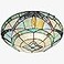 ARTZONE Tiffany Ceiling Lights Stained Glass Ceiling Light 2Lights 12 Inch Tiffany Flush Mount Ceiling Light for Bedroom Dining Living Room Entryway Foyer