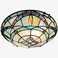 ARTZONE Tiffany Ceiling Lights Stained Glass Ceiling Light 2Lights 12 Inch Tiffany Flush Mount Ceiling Light for Bedroom Dining Living Room Entryway Foyer