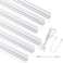 SUNLINKCO 6 Pack 4FT T5 LED Integrated Fixture 6500K20W2300LMSuper Bright White Linkable LED Shop LightGarage Ceiling and Cabinet LightStrip LightCorded Electric with ONOff Switch