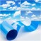 Amylove 4 Pcs Fluorescent Light Covers Classroom Ceiling Panels Light Filters with Backlit Film Material for Office School 4 x 2 Feet White BlueCloud