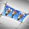 FALE QTUOM 2 Pcs Fluorescent Light Cover for Classroom Funny Giraffe Magnetic Fluorescent Light Covers Ceiling Light Covers Shade Panel Coverings for Office Classroom Home Drop Ceiling 4 X 2 Feet