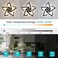 Goeco Modern Flower Flush Mount Ceiling Light with Remote Control Dimmable Black 5Petals 3000K6500K LED for Living Room Kitchen Dining Room Bedroom