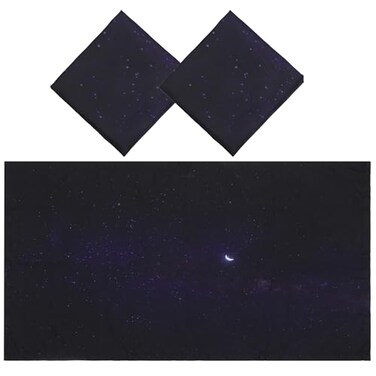 DDFS 2 Pack Black Out Light Cover for ceiling 4 x 2 Feet Fluorescent Light Cover Starry for hospital office classroom library Star