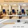 CAMCLIM Light Fixtures Ceiling Mount 12 Inch 24W Wood Grain LED Ceiling Light 3000K4000K6000K Selectable Flat Low Profile Round Ceiling Lights for Bedroom Laundry Closet Hallway Walnut