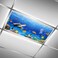 FALE QTUOM 2 pcs Sea Life World Fluorescent Light Cover for Classroom Magnetic Fluorescent Light Cover for Office Classroom Home Ceiling 4 X 2 feet