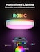 Govee Smart Ceiling Light RGBIC LED Square Ceiling Light Fixture Works with Matter 2400LM Flush Mount Light Fixture DIY Colors 2700K6500K Dimmable for Bedroom Living Room 12 Inch 1 Pack