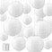 ZEONHAK 40 Pack 6 8 10 12 Inches White Paper Lantern Decorative Round Paper Lanterns for DIY Crafts Wedding Party Decoration 10 Pack for Each Size