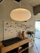 Henjjras large White Oblate Pendant Lamp Shade 555cm2185in Chinses lantern Home Decor Paper Ceiling Lampshade