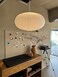 Henjjras large White Oblate Pendant Lamp Shade 555cm2185in Chinses lantern Home Decor Paper Ceiling Lampshade