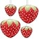 Windspeed 4Pcs Strawberry Paper Lanterns Large Strawberry Paper Lantern Hanging Decor 3D Strawberry Decoration Hanging For strawberry Birthday party decorations 8 inch 12 inch red