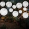 Baquler 12 Pcs 12 Moon Lanterns Ceiling Hanging Decor Outer Space Moon Party Decorations Hanging Ball Paper Lanterns Round for Room Classroom Birthday Wedding Anniversary Party