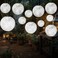 Baquler 12 Pcs 12 Moon Lanterns Ceiling Hanging Decor Outer Space Moon Party Decorations Hanging Ball Paper Lanterns Round for Room Classroom Birthday Wedding Anniversary Party