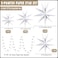 WNSIRVY 12 Pack 9Pointed Large 3D Paper Star Lanterns with Star Garland Hanging Lanterns Lampshade for Themed Party Home Wedding Birthday Decorations White