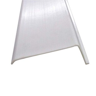 BEAM Lighting Plastics Your Diffuser Source Beam Lighting Under Cabinet Light Cover Replacement White Ribbed Acrylic Diffuser LShaped 24