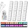 Diomart 48 LED Under Cabinet Lighting Wireless 15 Colors Changeable Rechargeable RGB Under Cabinet Lights Remote Control Under Counter Lights Mini Night Light Bar for Indoor Display Shelf 4 Pack
