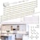 WOBANE LED Display Light Kit Set of 8x12 inch LED Strip Bar Cabinet Lighting for Showcase BookshelfKitchen CounterShelvesRope Lighting with 24W Adapter6000K White DIY LampCross Light