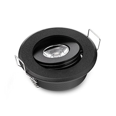 JOYINLED Pack of 10 Mini 3W Mini LED Spot Light Black Recessed Led Ceiling Light for Home Cabinet Closet