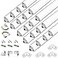 THMOOTHER 20Pack 33FT 1Meter V Shape LED Strip Aluminum Channel Diffuser System Extruded Alu Track Milky Cover with Corner Connector and Mounting KitEasy Cut and Installed Curved Lens Profile