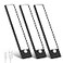 DEALGADGETS 3 Pack Under Cabinet Lights 32 LED Cold White Rechargeable Under Cabinet Lighting Motion Sensor LED Lights for Kitchen Counter Closet Stairs Black Cold White Light 807 Inch 3 Pack
