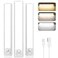 Brightever Under Cabinet Lights 14inch Rechargeable Battery Operated Motion Sensor Lights Indoor 3200mAh Wireless Magnetic Dimmable Under Closet Counter Night Lights for Kitchen Stair 3 Packs