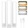 Brightever Under Cabinet Lights 14inch Rechargeable Battery Operated Motion Sensor Lights Indoor 3200mAh Wireless Magnetic Dimmable Under Closet Counter Night Lights for Kitchen Stair 3 Packs